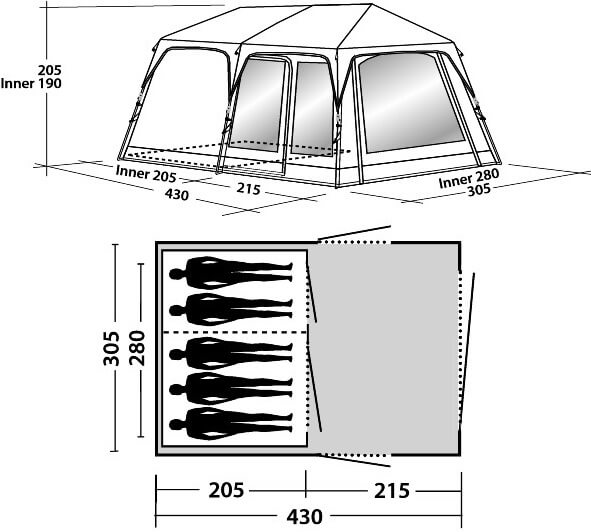 Indeling Easy Camp Oak Grove 500 Indeling Easy Camp Oak Grove 500