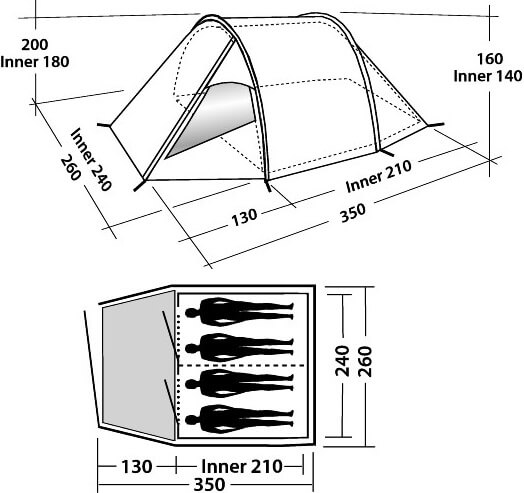 Indeling Easy Camp Tornado 400 Indeling Easy Camp Tornado 400