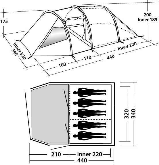 Indeling Easy Camp Tornado 500