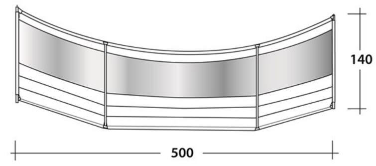 Indeling windscreen premium round Indeling windscreen premium round